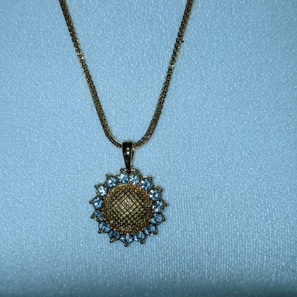 VINTAGE NOLAN MILLER INTERCHANGEABLE SUNFLOWER NECKLACE - Picture 6 of 7